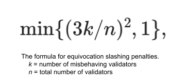 Equivocation Slashing Formula